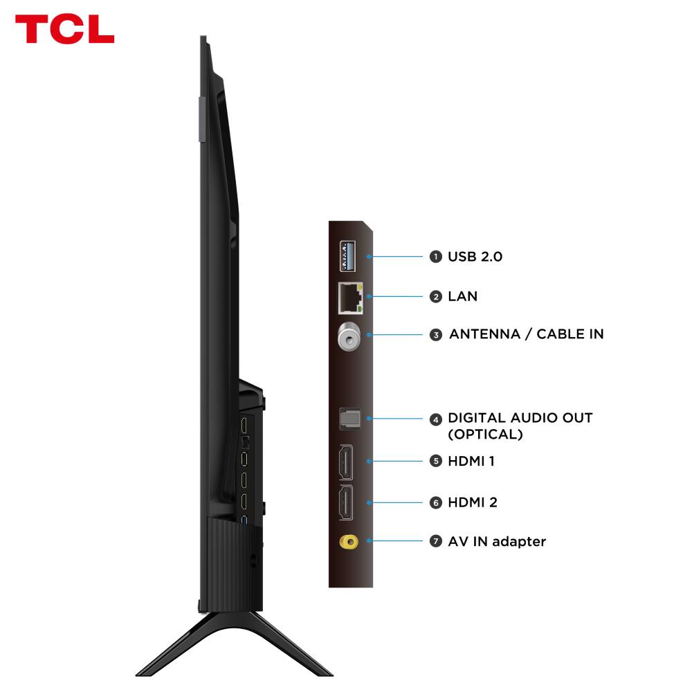 Smart TV TCL 32 Polegadas HD QLED S5K WiFi Bluetooth Google TV 2 HDMI HDR10 Dolby Audio 32S5K