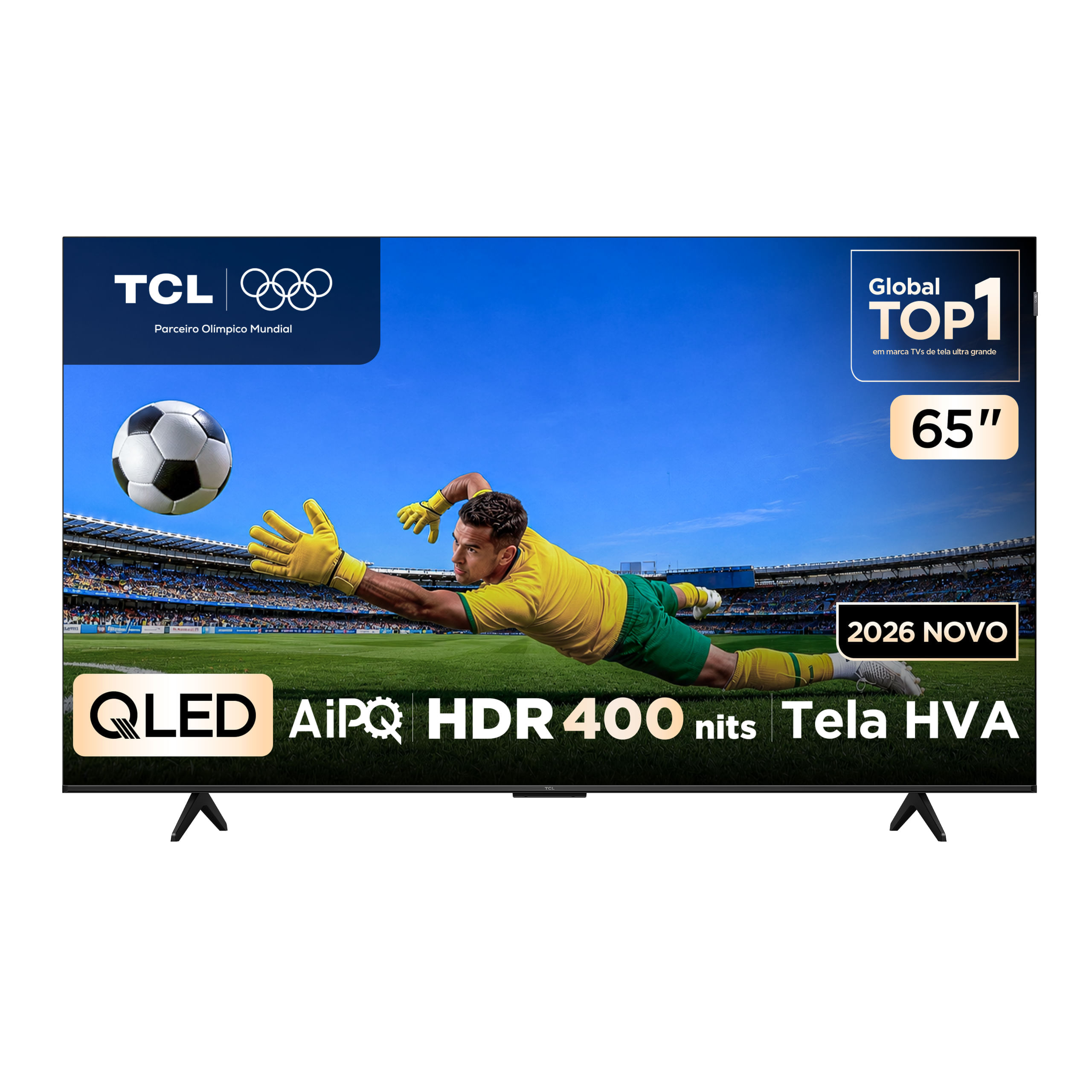Smart TV TCL 65 Polegadas QLED 4K P7L WiFi Bluetooth Google TV HDR10+ 120 Hz VRR AIPQ 65P7L