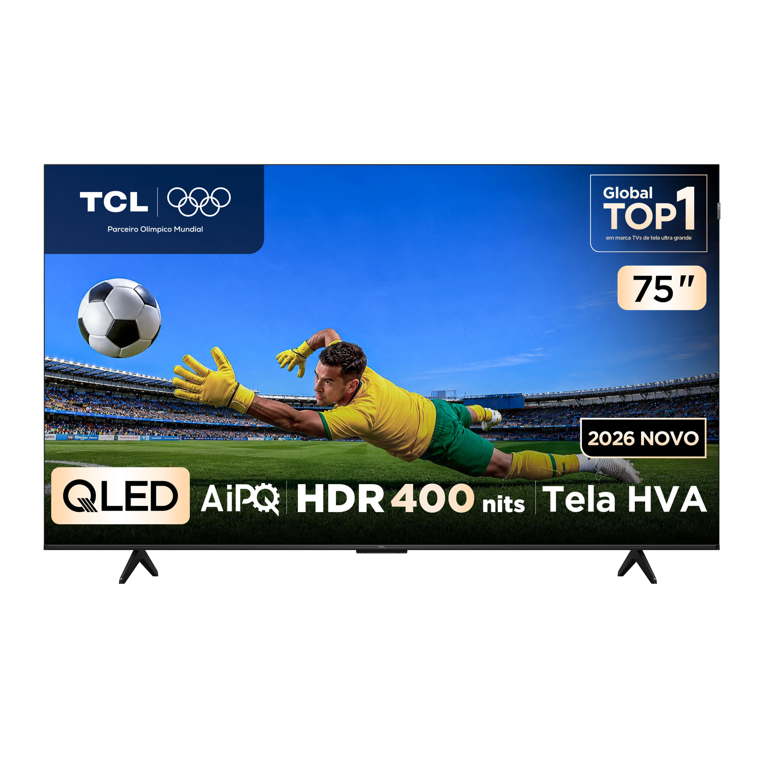 Smart TV TCL 75 Polegadas QLED 4K P7L WiFi Bluetooth Google TV HDR10+ 120 Hz VRR AIPQ 75P7L
